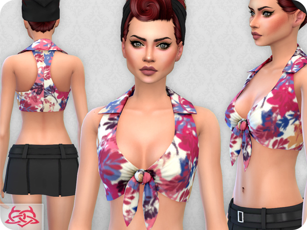 Sims 4 Vane top RECOLOR 3 by Colores Urbanos at TSR