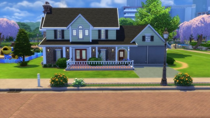 Sims 4 Hillside Manor No CC by BroadwaySim at Mod The Sims