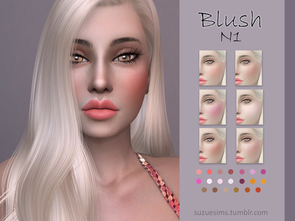 Sims 4 Blush N1 by Suzue at TSR