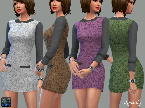 Sims 4 Ava Mini Dress by dgandy at TSR