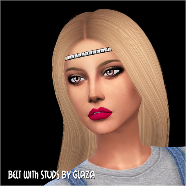 Sims 4 Headband with studs at All by Glaza
