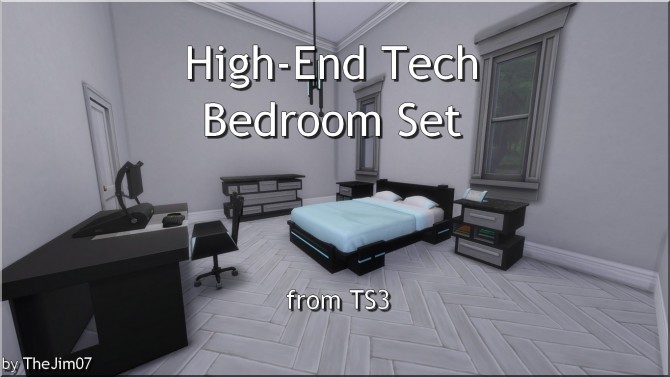 Sims 4 High End Tech Bedroom Set from TS3 by TheJim07 at Mod The Sims
