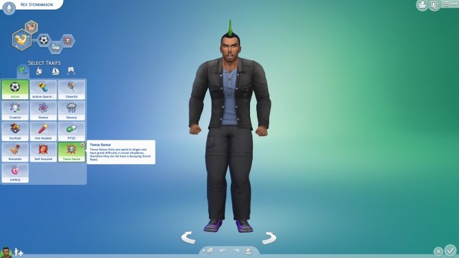 Sims 4 Tense Sense Custom Trait by Karazhan87 at Mod The Sims