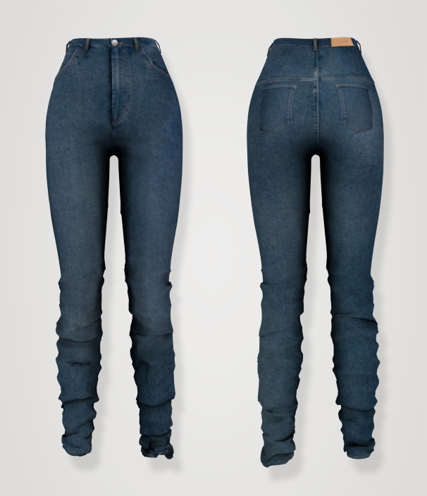 Cross drape front top (P) + classic high waist jeans at Elliesimple ...