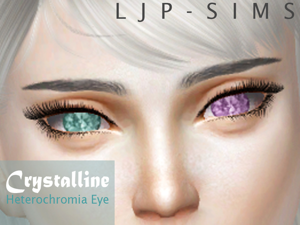 Sims 4 Crystalline Heterochromia eyes by LJP Sims at TSR