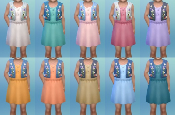 Sims 4 Dress Vest for Toddlers at My Stuff