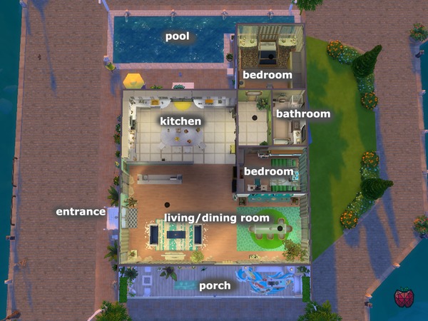 Sims 4 Larissa house by melapples at TSR
