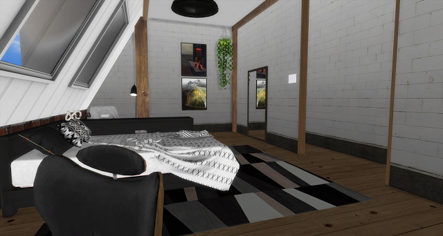 Sims 4 Norman modern bedroom at Pandasht Productions