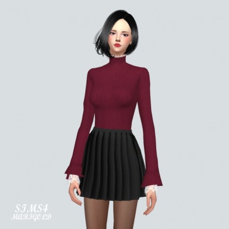 Lace Turtleneck at Marigold » Sims 4 Updates