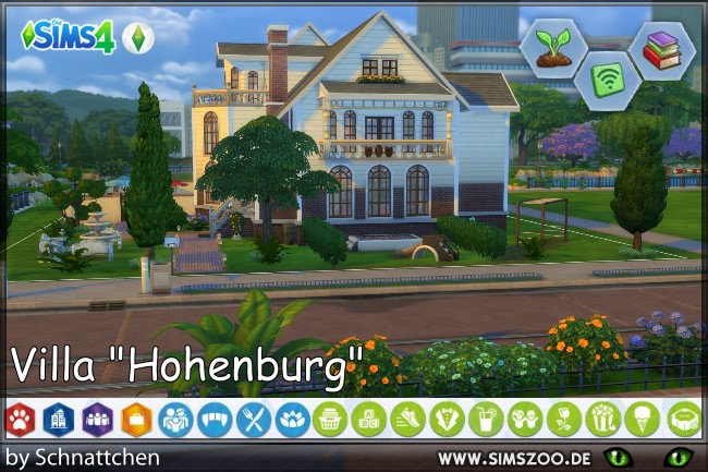 Sims 4 Villa Hohenburg  by Schnattchen at Blacky’s Sims Zoo