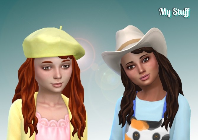 Sims 4 Daisy Hairstyle V2 for Girls at My Stuff