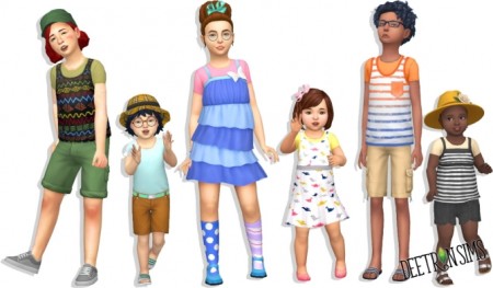 Kids Accessor-Tee at Deetron Sims » Sims 4 Updates