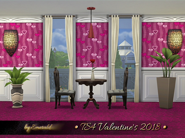 Sims 4 TS4 Valentines 2018 set by emerald at TSR