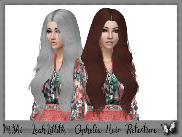 Sims 4 M Shi LeahLillith Ophelia Hair Retexture by mikerashi at TSR