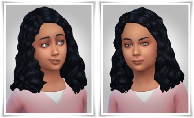 Sims 4 Kids Long Curls Hair at Birksches Sims Blog