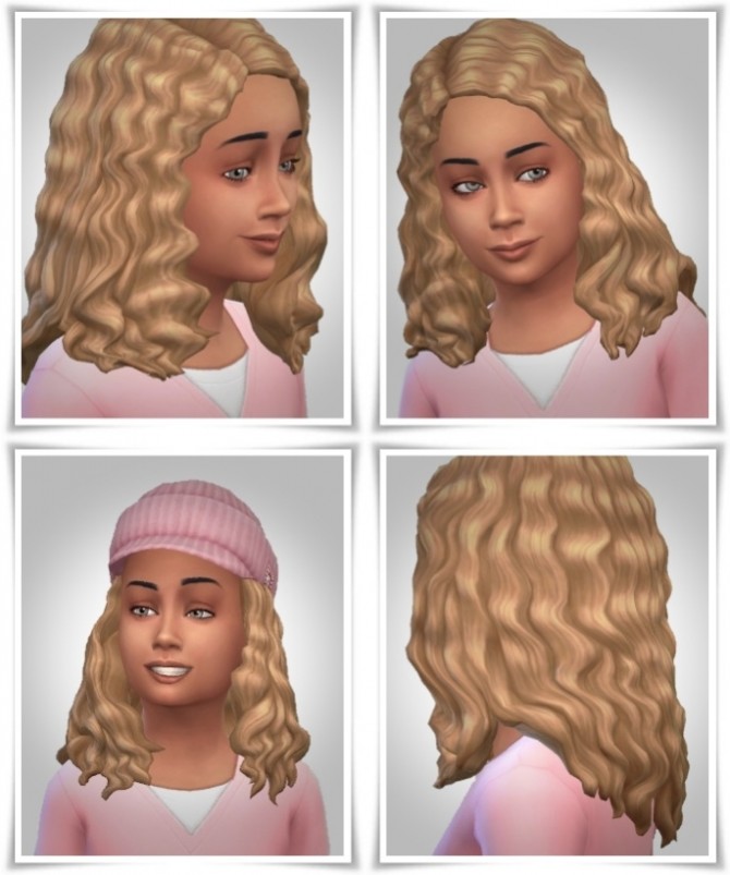 Sims 4 Kids Long Curls Hair at Birksches Sims Blog