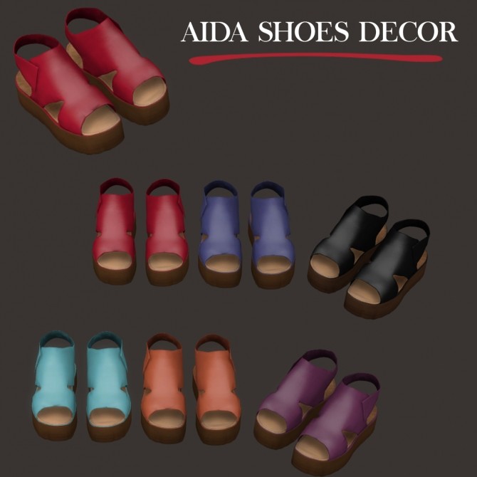 Sims 4 Aida Shoes Decor at Leo Sims