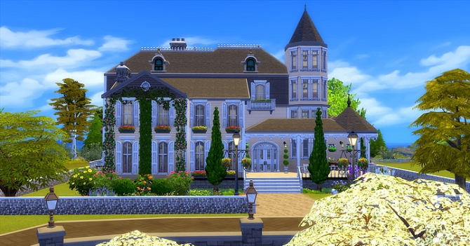 Queen Anne House by Dyo at Sims 4 Fr » Sims 4 Updates