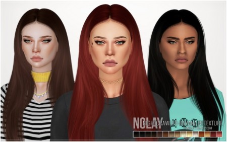 NIGHTCRAWLER Dayana Hair Retexture by Nolay at Mod The Sims
