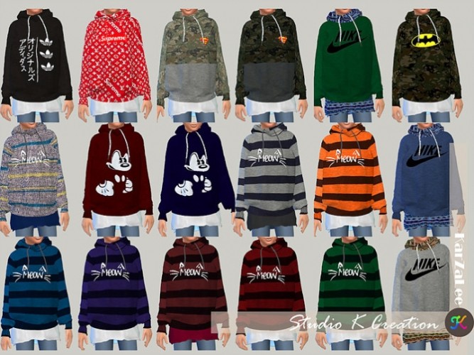Giruto 46 hoodie sweater for kids at Studio K-Creation » Sims 4 Updates