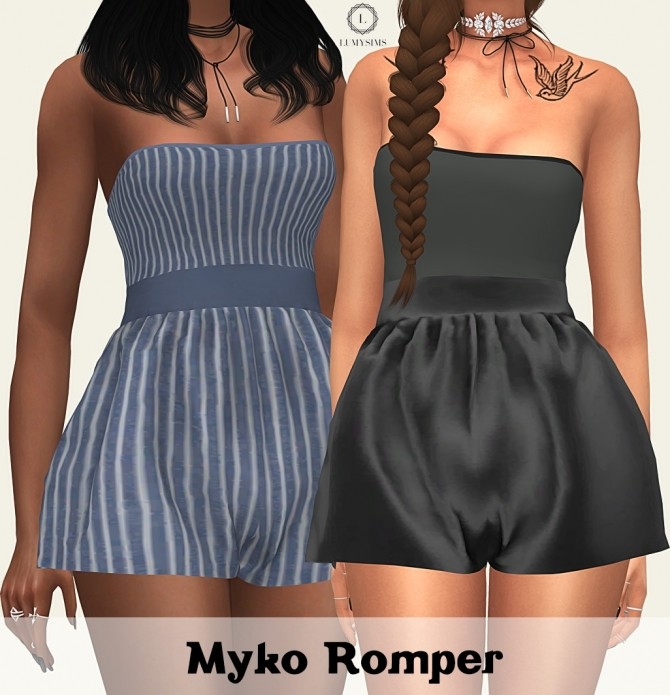 Sims 4 Myko Romper at Lumy Sims