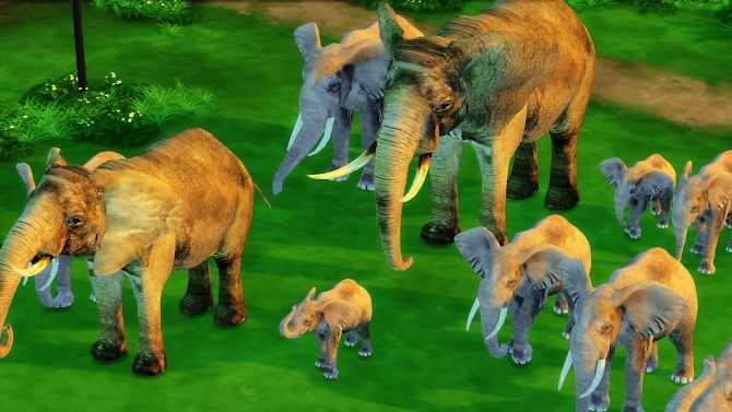 Sims 4 ELEPHANTS DECOR PACK at REDHEADSIMS