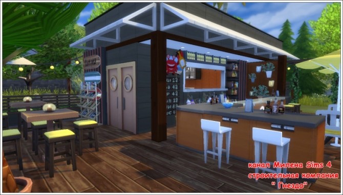 Sims 4 View to the sea restaurant at Sims by Mulena
