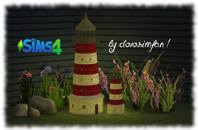 Sims 4 Lighthouse Table lamp by dorosimfan1 at Sims Marktplatz