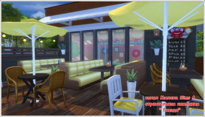 Sims 4 View to the sea restaurant at Sims by Mulena