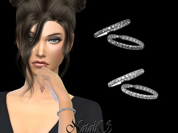 Sims 4 Diamond tennis bracelet by NataliS at TSR
