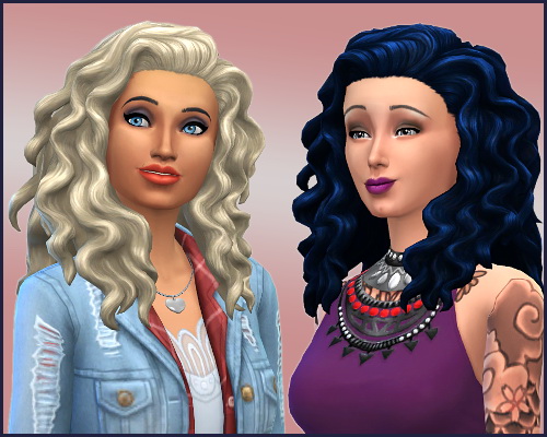 Sims 4 Lomy RC Hair Mid Curly at CappusSims4You