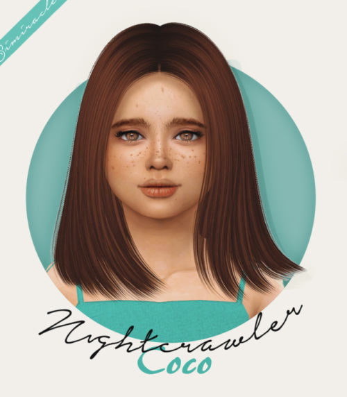 Sims 4 NIGHTCRAWLER COCO HAIR KIDS AND TODDLER at Simiracle