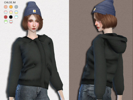 Winter coat by ChloeMMM at TSR » Sims 4 Updates