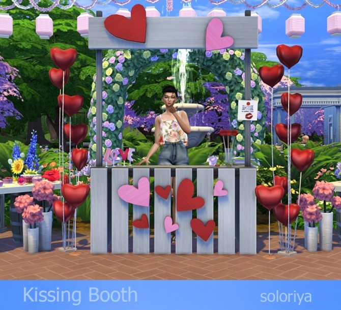 Sims 4 Kissing Booth (decorative) at Soloriya