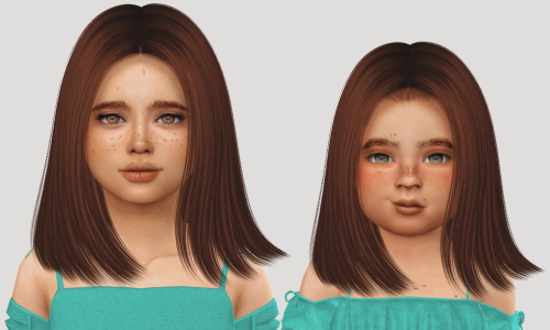 Sims 4 NIGHTCRAWLER COCO HAIR KIDS AND TODDLER at Simiracle