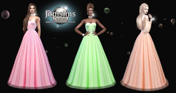 Sims 4 Avess dress at Jomsims Creations