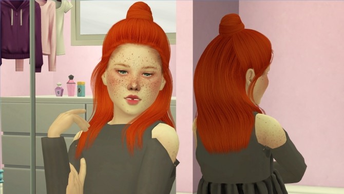 Sims 4 ADE DURHAM HAIR KIDS AND TODDLERS VERSION at REDHEADSIMS