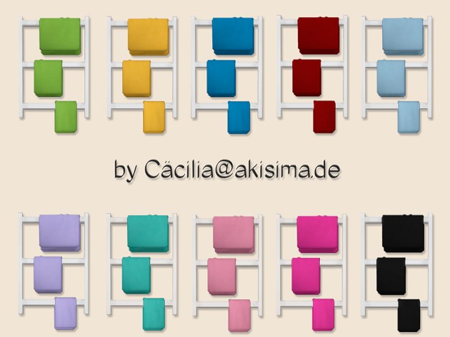 Sims 4 Towel rack by Cacilia at Akisima