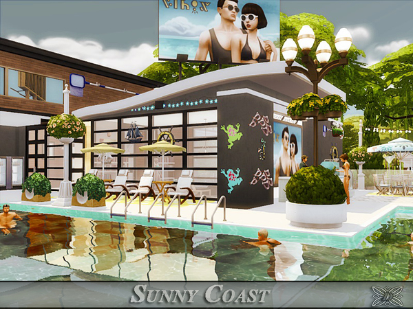 Sims 4 Sunny Coast house by Danuta720 at TSR