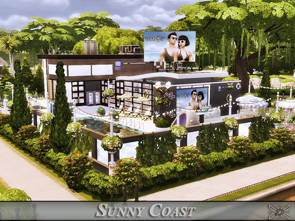 Sims 4 Sunny Coast house by Danuta720 at TSR