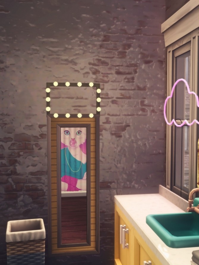 Sims 4 PRETTY IN PLASTER wall at Picture Amoebae