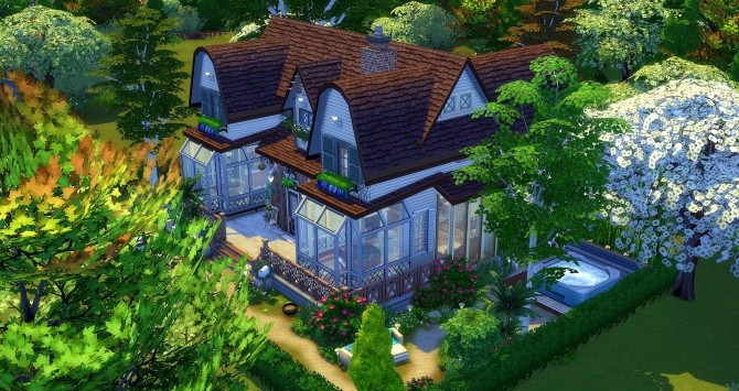 Sims 4 Amanda house by Angerouge at Studio Sims Creation