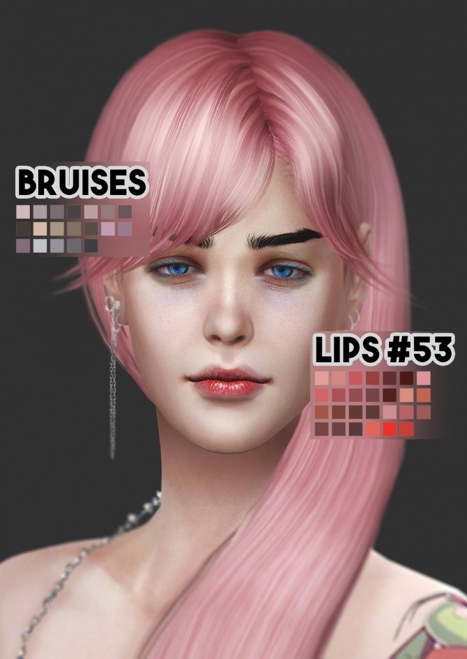 Sims 4 Bruises & lips #53 at Magic bot