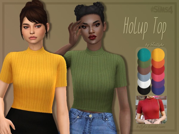 Sims 4 Holup Top by Trillyke at TSR