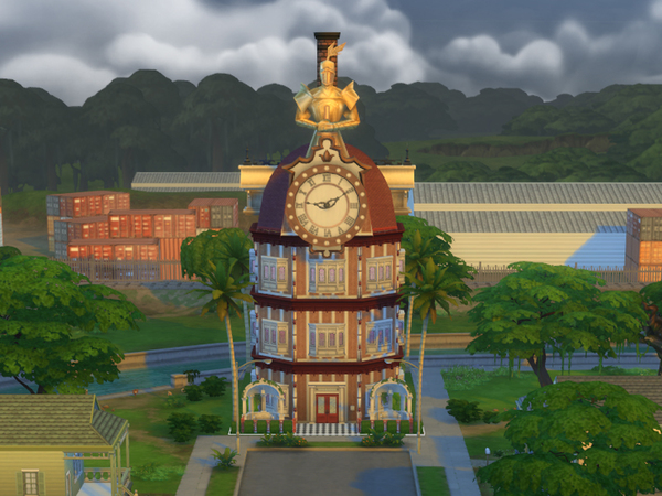 Sims 4 TOWER RESTAURANT by OVERLORD CHAOS at TSR