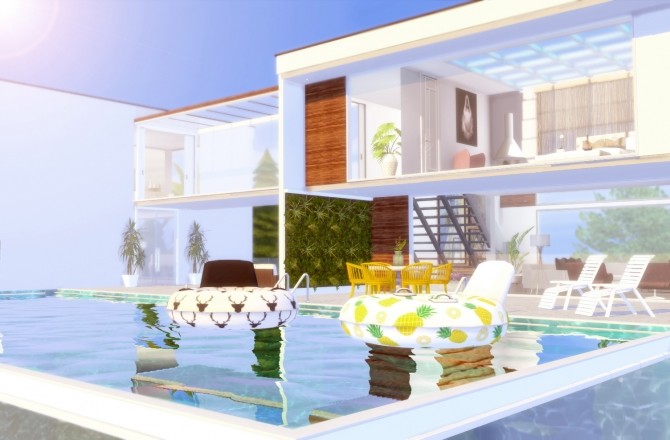 Sims 4 Suspensa modern house at Lily Sims