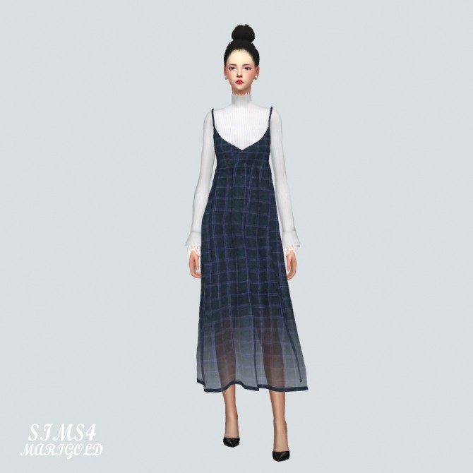 Sims 4 Long Bustier D With Turtleneck at Marigold