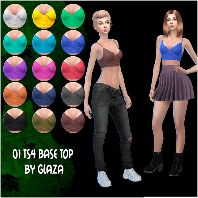 Sims 4 Base top 01 at All by Glaza