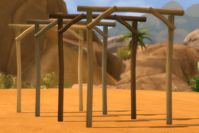 Sims 4 Ranch Deco gate by mammut at Blacky’s Sims Zoo