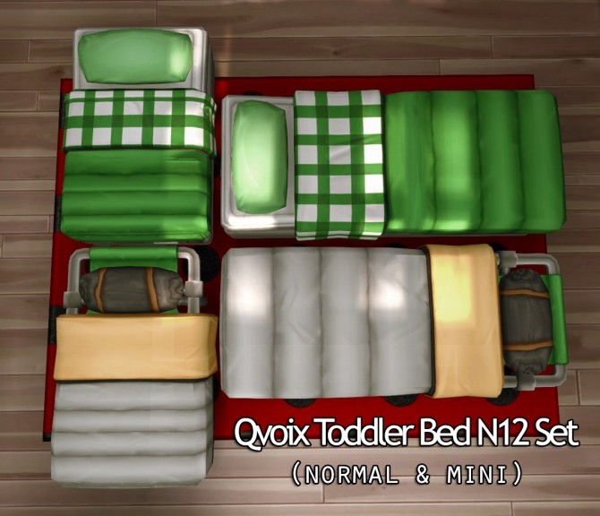 Toddler Bed N12 Set At Qvoix Escaping Reality Sims 4 Updates